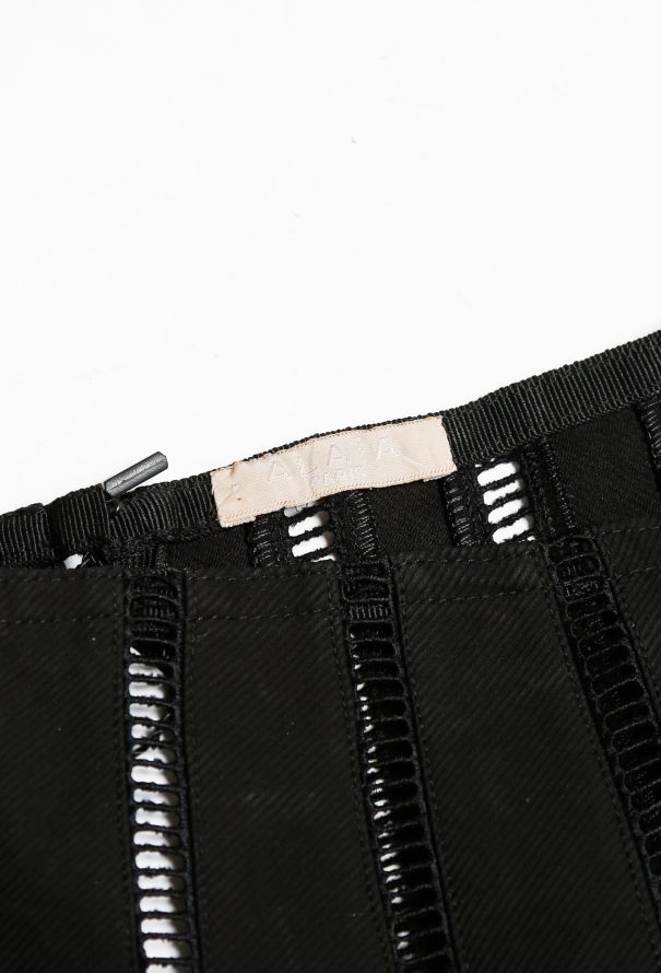 Alaïa Slashed Twill Skater Skirt - 4