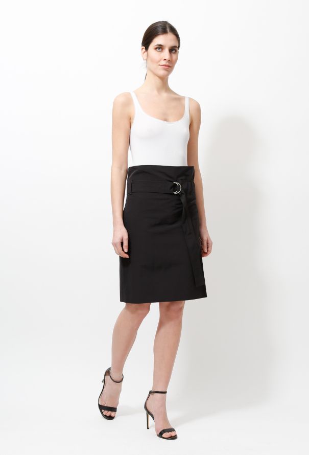 Céline Buckled Minimal Skirt - 3