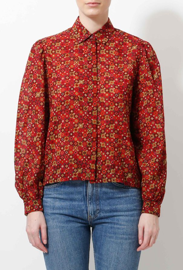 Givenchy Vintage Diamond Print Blouse - 1