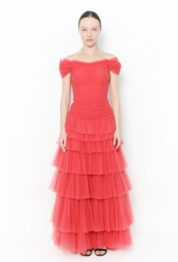 Modern Designers Sandra Mansour 2020 Bespoke Tulle Bustier Gown - 1