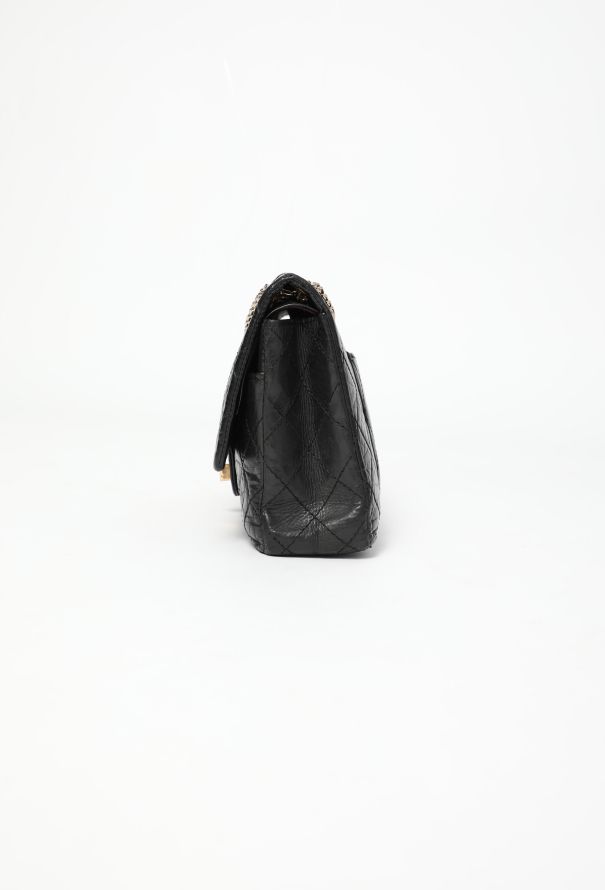 Chanel Black 2.55 Medium Flap Bag - 8