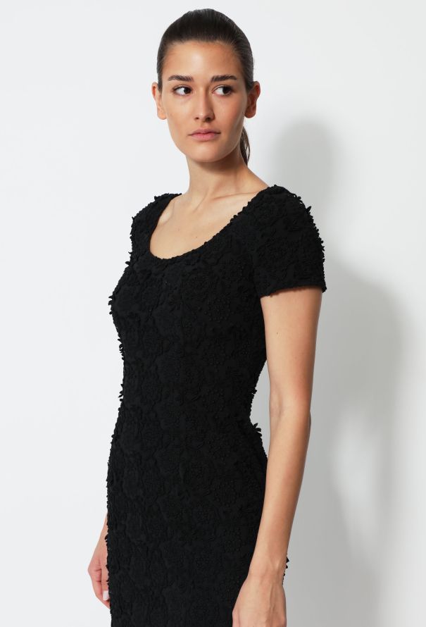Prada Floral Embroidered Silk Dress - 3
