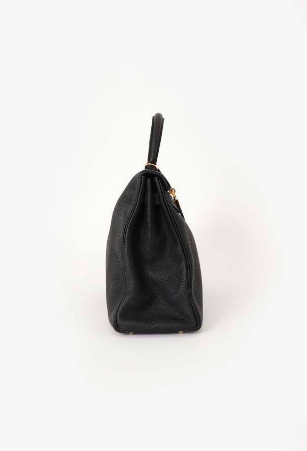 Hermès 2019 NEW Black Togo Kelly Retourné 35 - 7