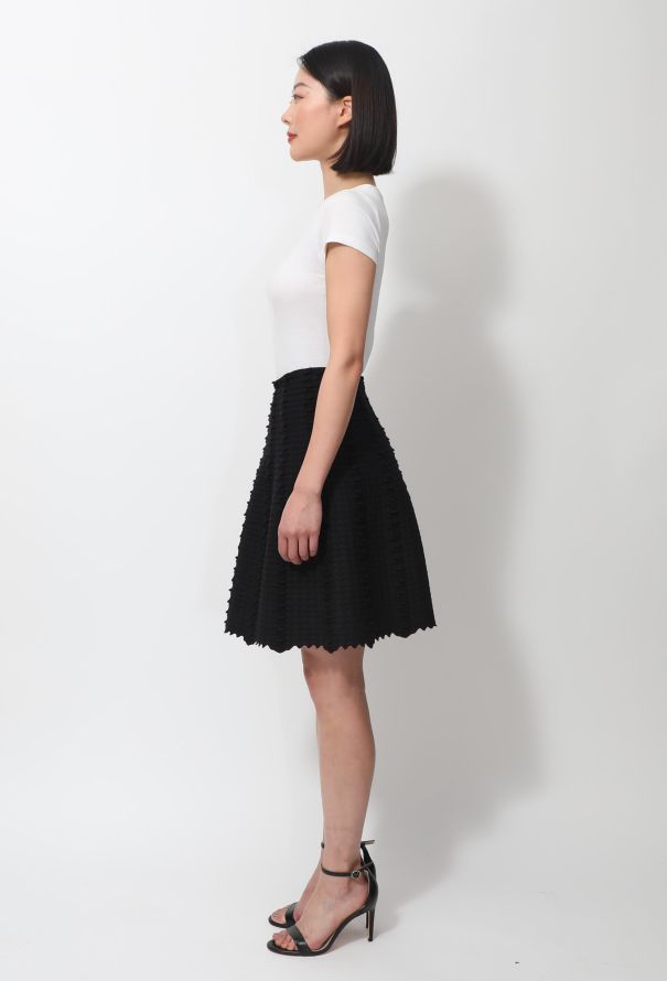 Alaïa Geometric Textured Skirt - 3