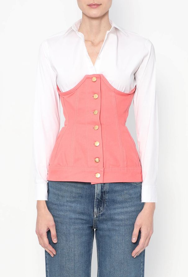 Jean Paul Gaultier Rare S/S 1989 Lace-Up Corset Top - 1