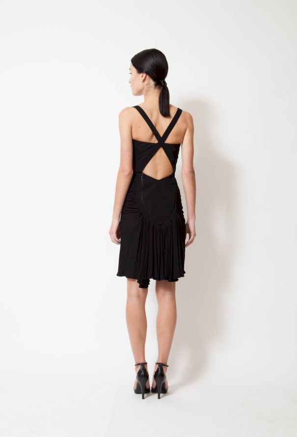 Alaïa Pleated Razor-Back Dress - 4