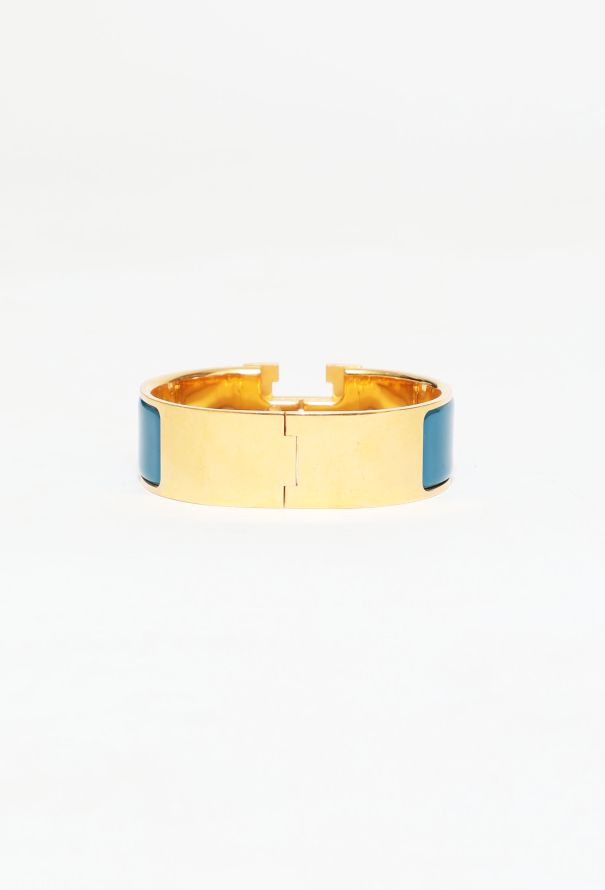 Hermès Teal 'H' Clic Clac Bracelet - 4