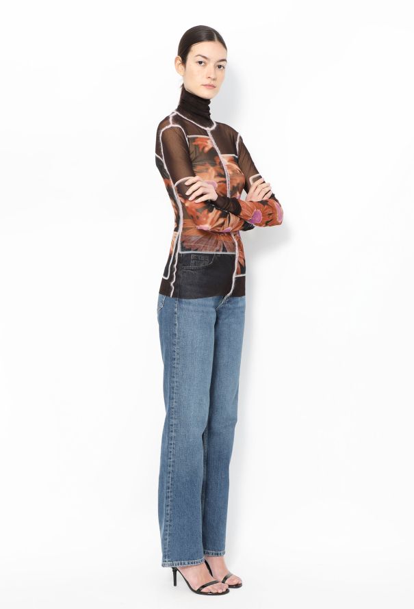 Jean Paul Gaultier Vintage Floral Mesh Top - Late 1990s - 4