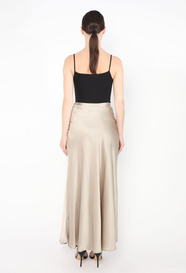 '90s Bias-Cut Charmeuse Skirt - 3