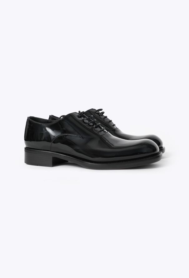 Prada 2025 Patent Leather Derby Loafers - 3
