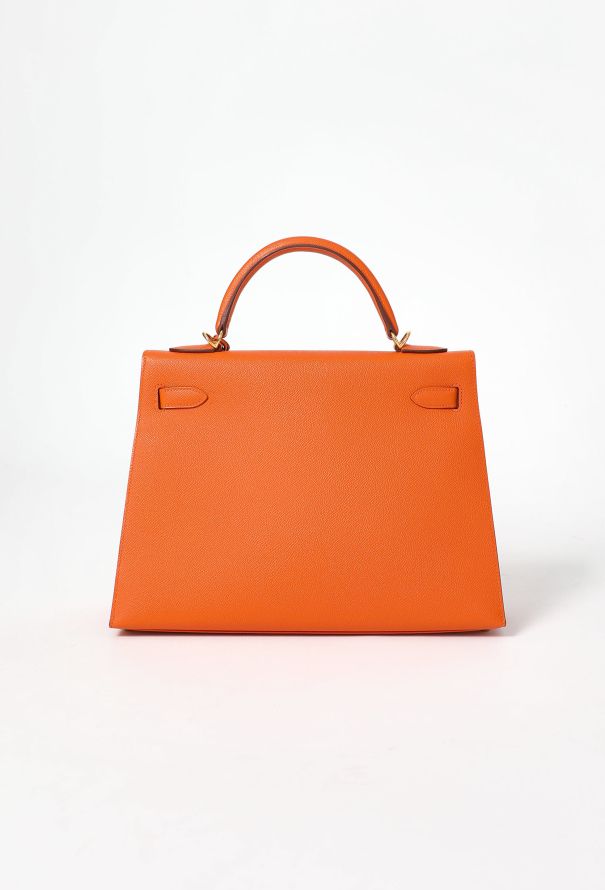 Hermès Orange H Epsom Kelly Sellier 32 - 5