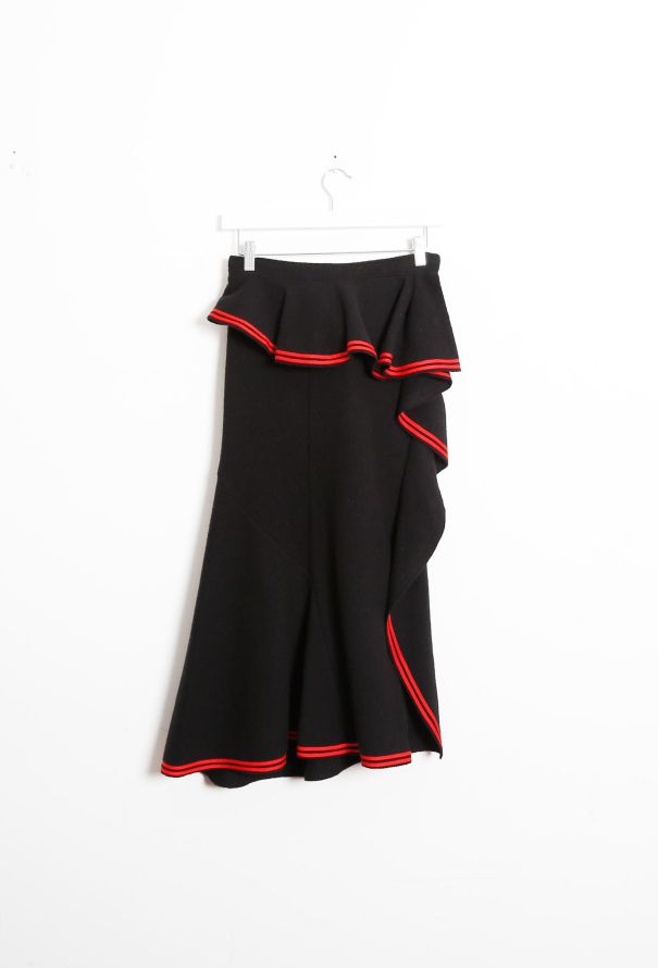 Givenchy F/W 2015 Trim Peplum Wool Skirt - 7