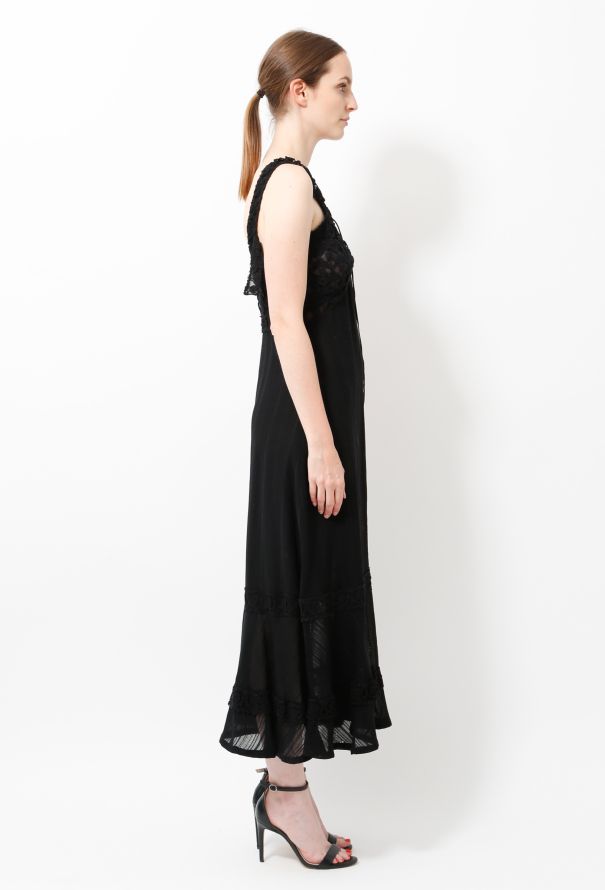 Chloé Vintage Crochet Slip Dress - 3