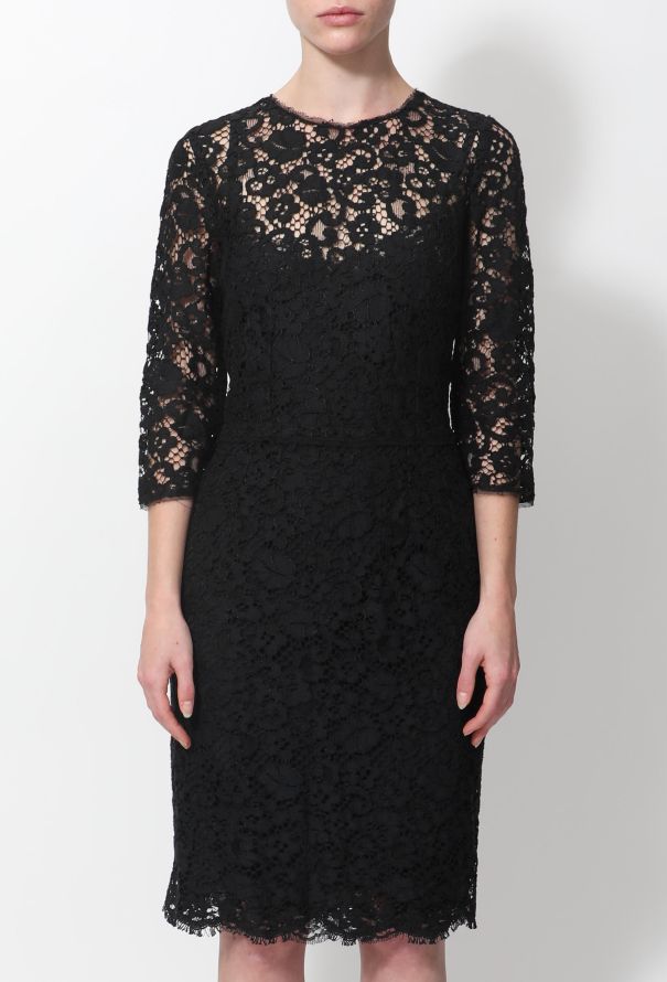 Dolce & Gabbana Classic Lace Shift Dress - 2