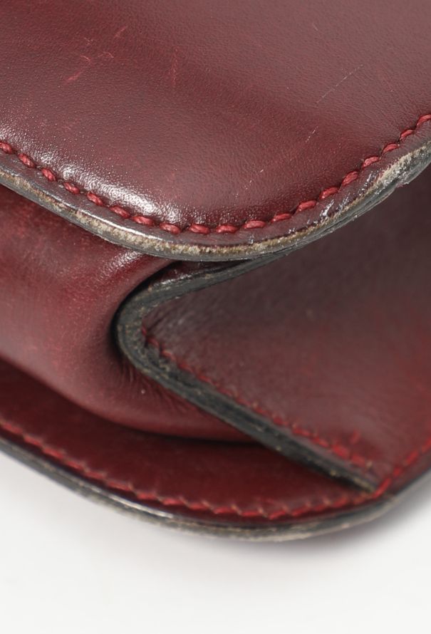 Hermès '70s Bordeaux Box Shoulder Bag - 8
