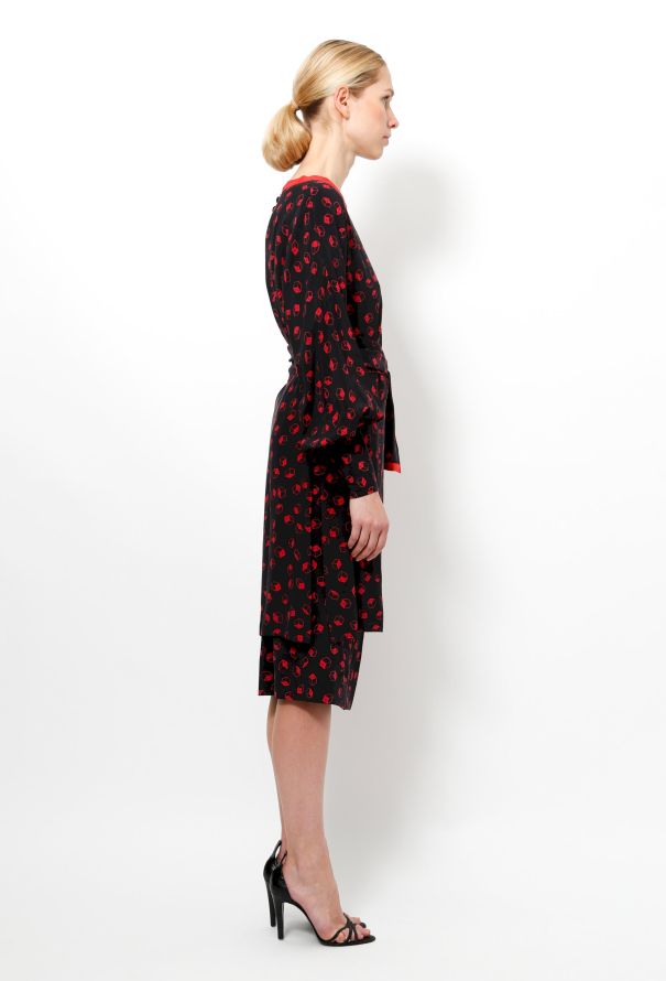 Exquisite Vintage 80's Couture Dice Print Ensemble - 4