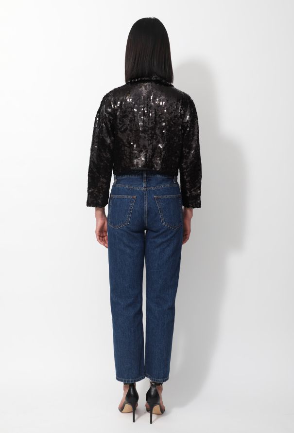 Comme des Garçons Sequined Cropped Jacket - 4