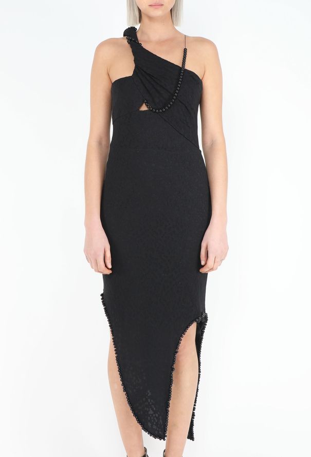 Helmut Lang ICONIC S/S 2005 Devoré Beaded Dress - 3