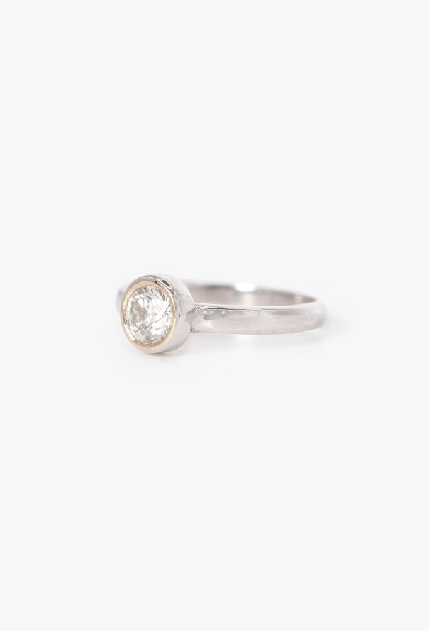 Vintage Fine Jewelry 18k White Gold & Diamond Ring - 3