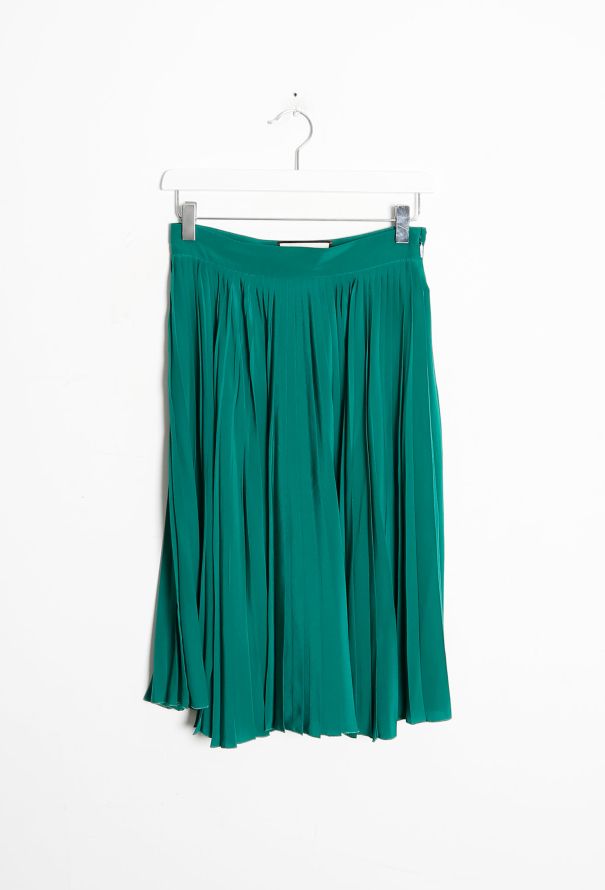 Gucci 2016 Pleated Silk Skirt - 6