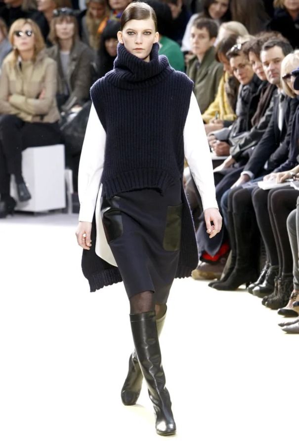 Céline F/W 2010 Leather Pocket Skirt - 2