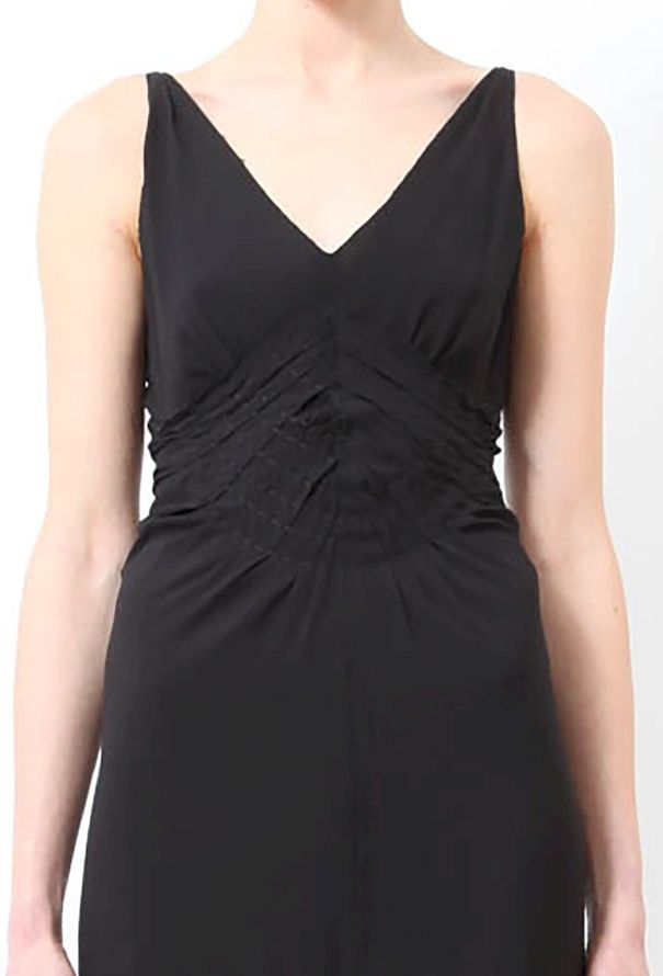 Prada Pleated Crepe Dress - 4