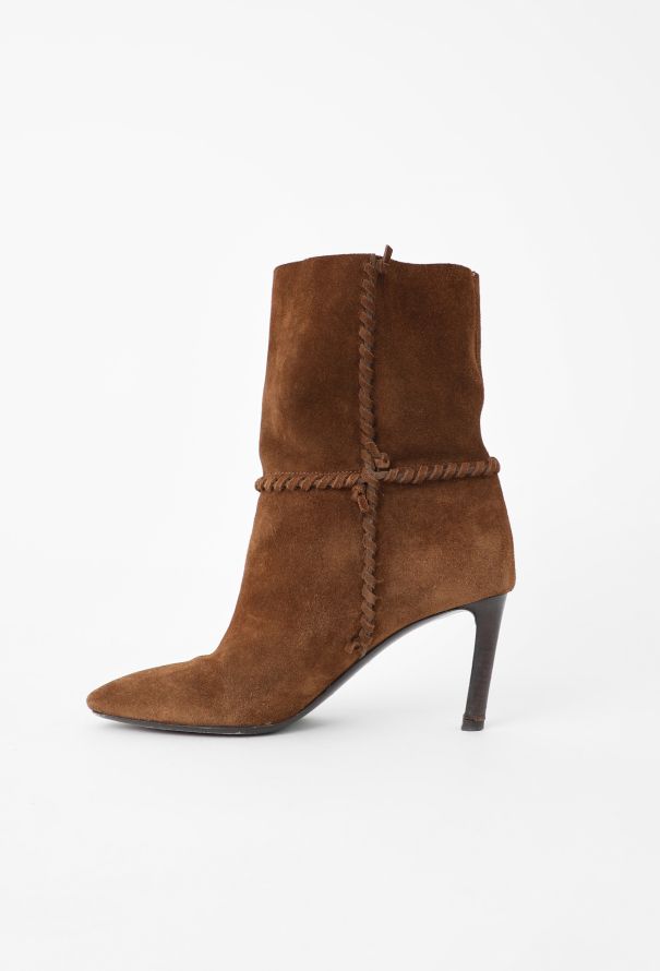 Saint Laurent 2016 Mica 105 Suede Ankle Boots - 4