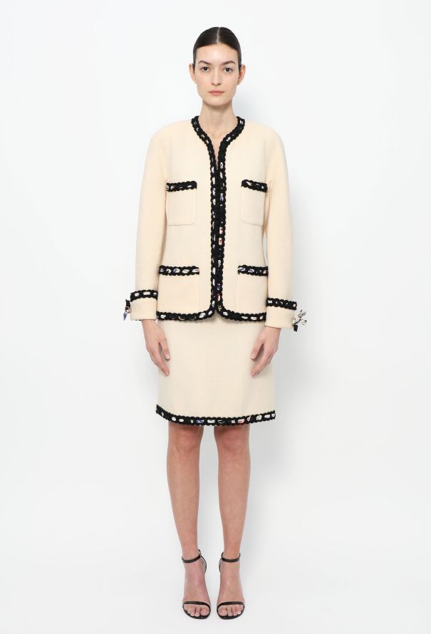Chanel COLLECTOR S/S 1991 Bouclé Poker Card Ensemble - 5