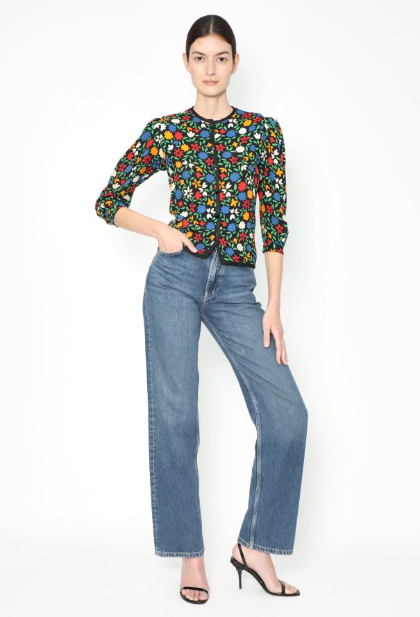 Saint Laurent Collector S/S 1979 Printed Crêpe Top - 5