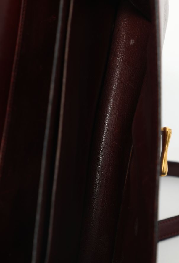Hermès '70s Bordeaux Box Shoulder Bag - 15