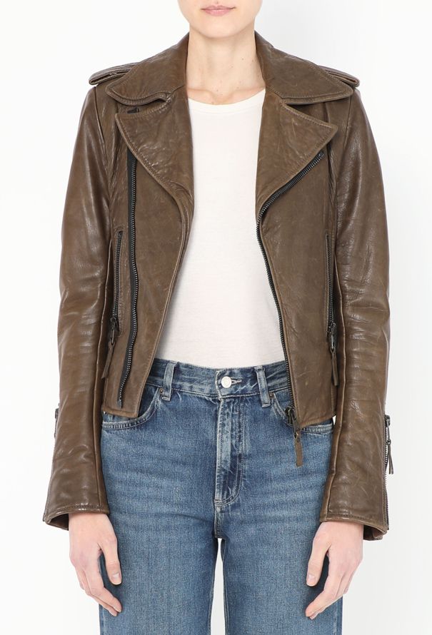 Balenciaga Lambskin Biker Jacket - Brown (2009) - 1