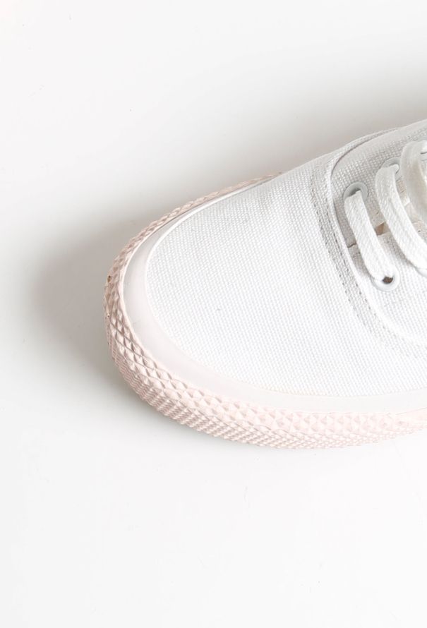 Céline Contrast Sole Canvas Trainers - 7