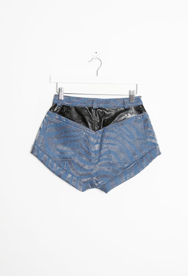 Rodarte S/S 2014 Metallic Tiger Shorts - 9