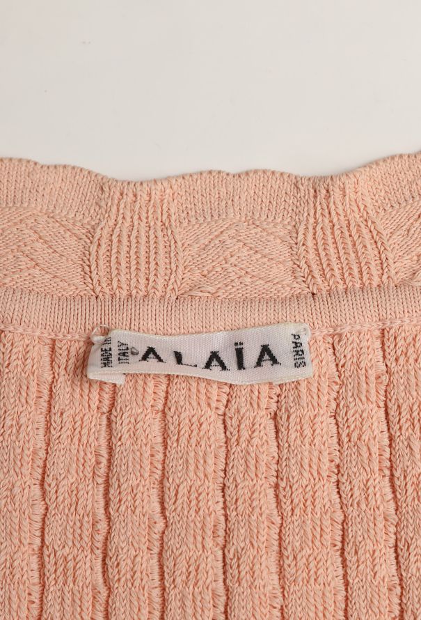 Alaïa Early '90s Scalloped Knit Dress - 6