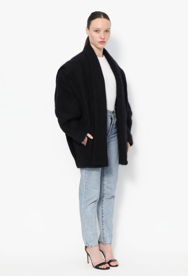 Balmain 2013 Oversized Angora Coat - 4