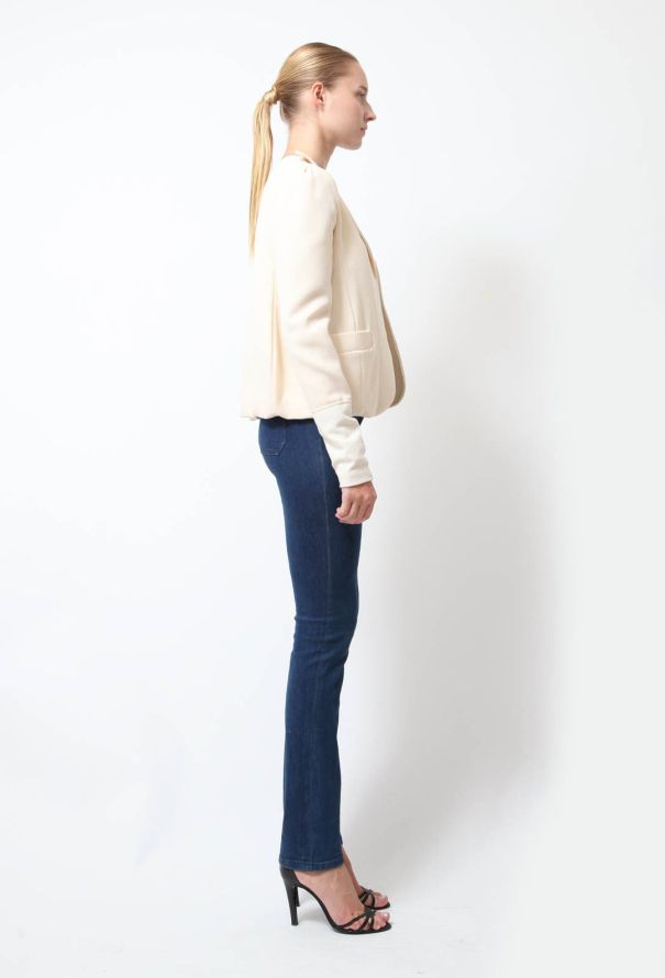 Rodarte Cream Smoking Blazer - 3