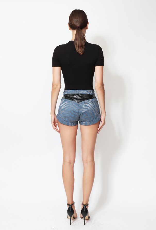 Rodarte S/S 2014 Metallic Tiger Shorts - 4