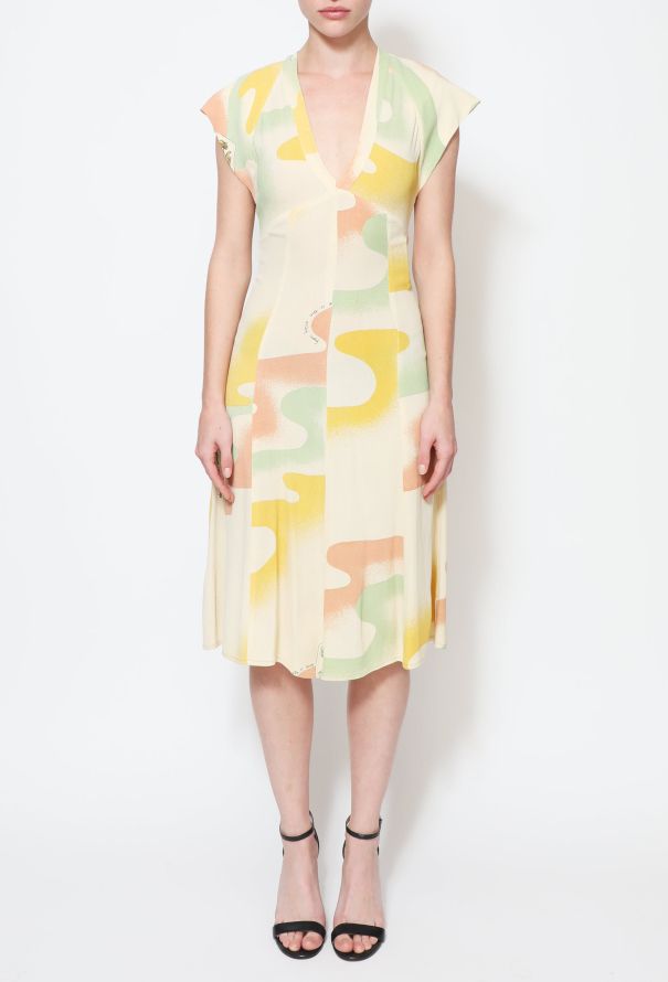 Ossie Clark COLLECTOR Quorum 1965 Moss Crêpe Dress - 3