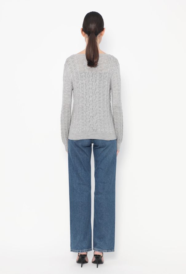 Christian Dior Classic Cable-Knit Cardigan - 5