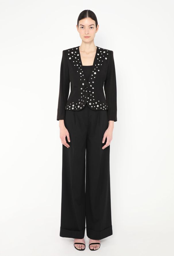 Saint Laurent Embellished Tailored Blazer, S/S 1986 - 3