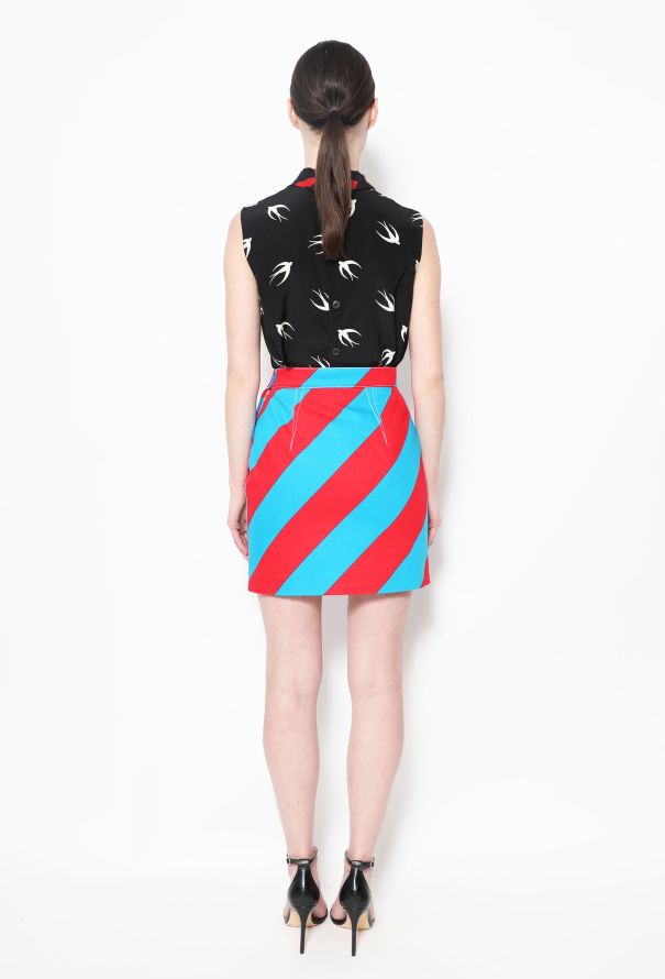 Miu Miu Resort 2016 Graphic Top & Color Block Skirt Set - 5