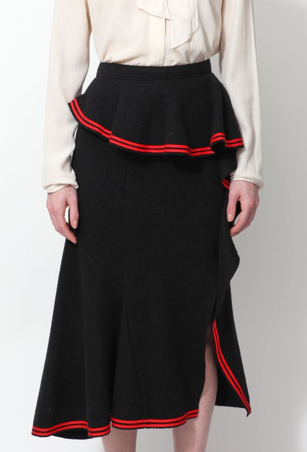 Givenchy F/W 2015 Trim Peplum Wool Skirt - 4