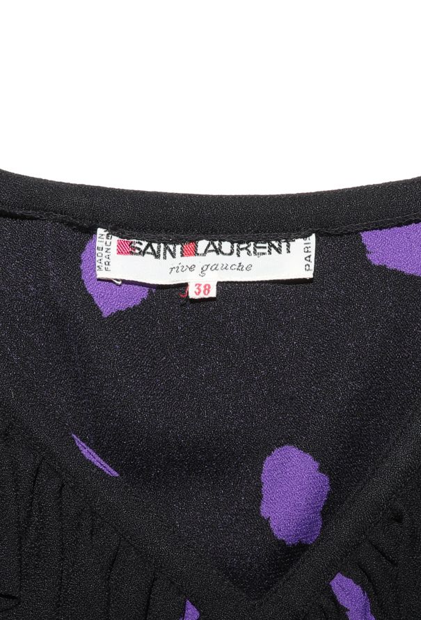 Saint Laurent Vintage Printed Crêpe Dress - 5