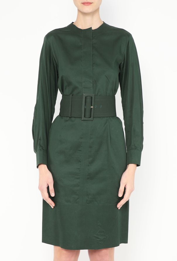 Céline S/S 2012 Belted Poplin Dress - 3