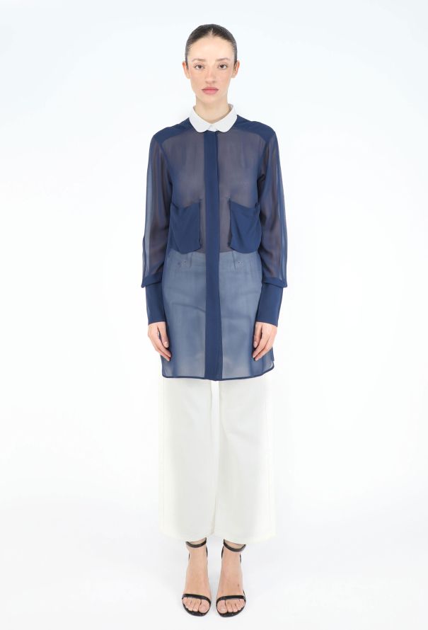 Céline Bicolor Chiffon Tunic - 1