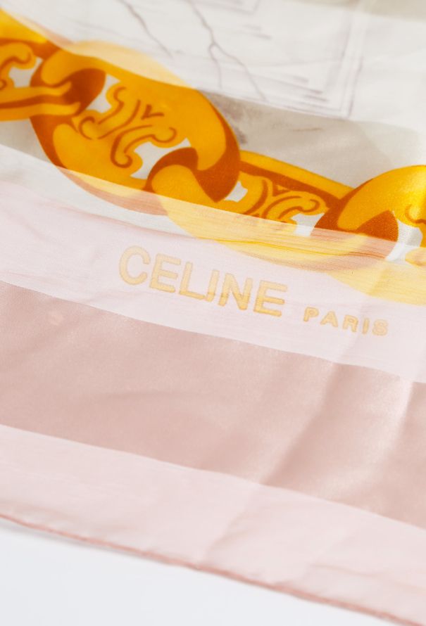 Céline Vintage Logo Chainlink Scarf - 5