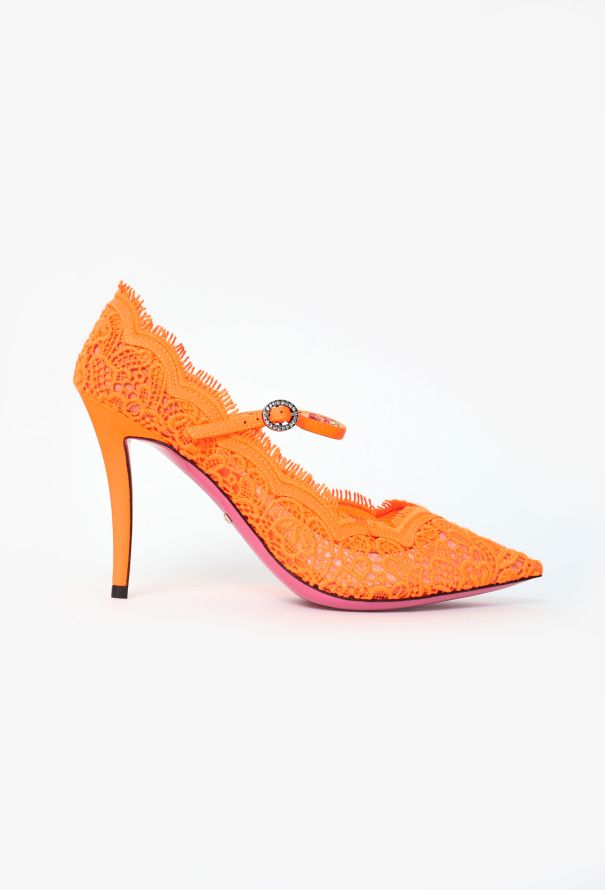 Gucci 2024 Lace Virginia Pumps - 1