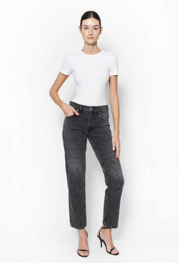 Martine Rose F/W 2020 Charcoal grey Raised Seam Jeans - 4