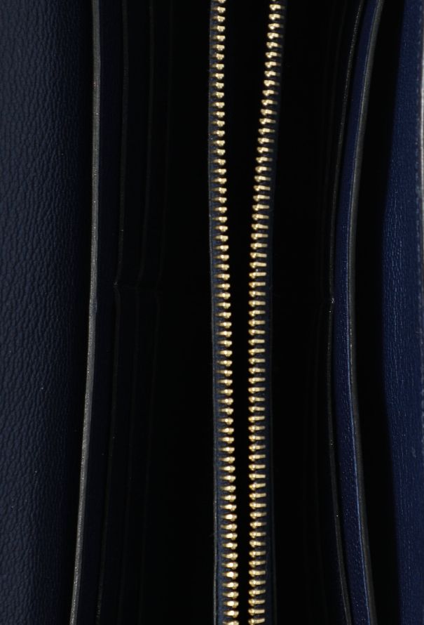 Hermès Bleu Encre Alligator Kelly Classique Wallet - 12