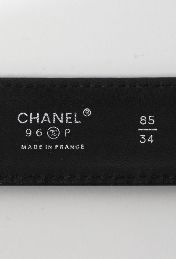 Chanel S/S 1996 'CC' Buckle Leather Belt - 10